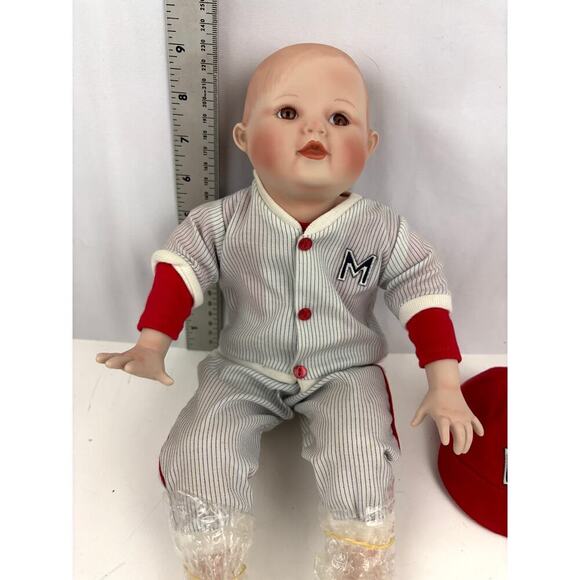 VTG Porcelain Doll Michael By Yolanda Bello Knowles China Company 1991 - Picture 3 of 16